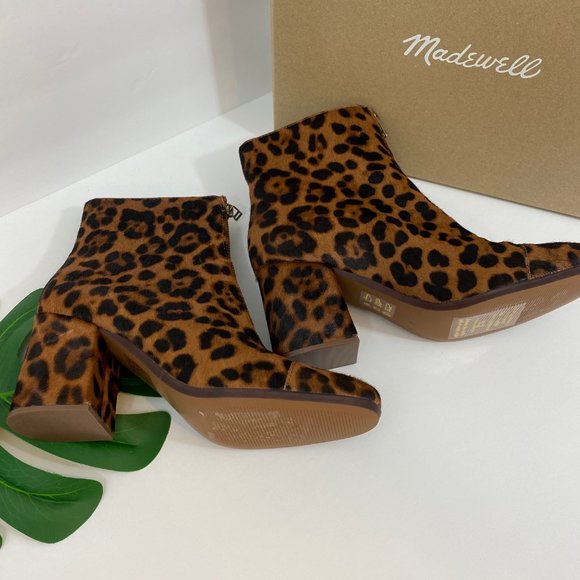 Madewell The Amalia Leopard Print Ankle Booties - Picture 10 of 10